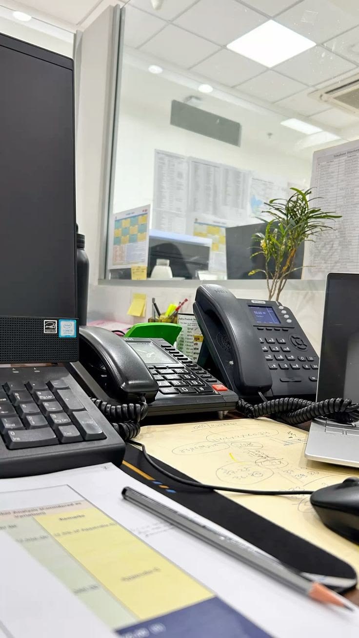 Yealink VoIP IP phone system installed in Kenyan office